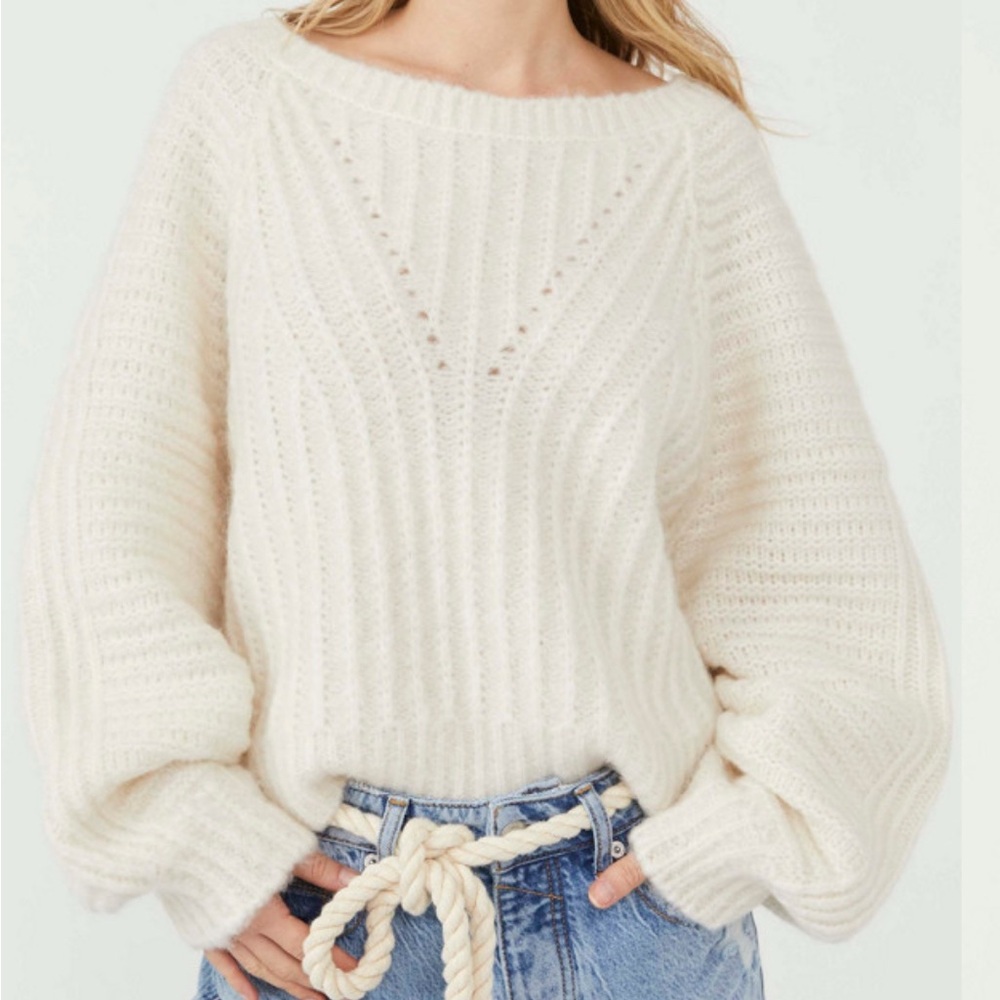 Free People Cream Sweater
